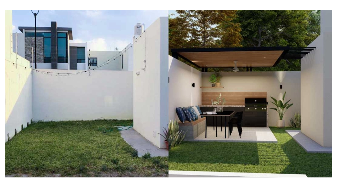 Remodelación en Zapopan de Terrazas y Áreas Exteriores