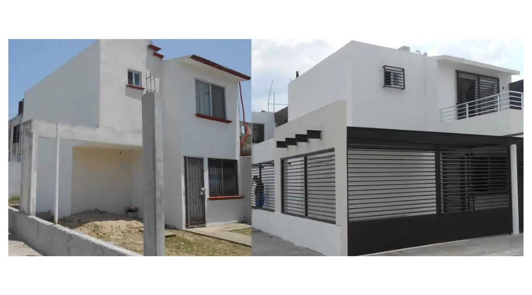 Remodelación en Zapopan de Fachadas